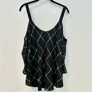 Unbranded Black & White Swing Summer Top